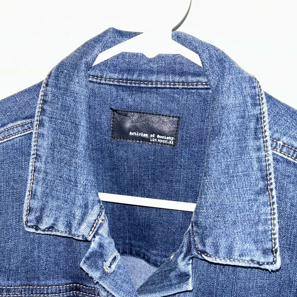 Denim Jeans Jacket, Articles of Society LA, Size L (runs small) - Picture 9 of 11